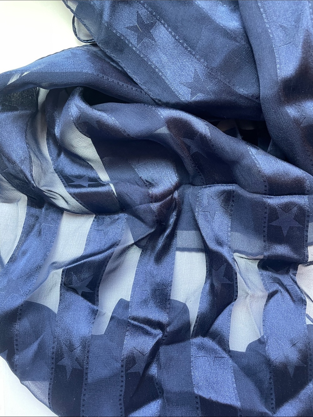 VTG ECHO SILK JACQUARD SCARF